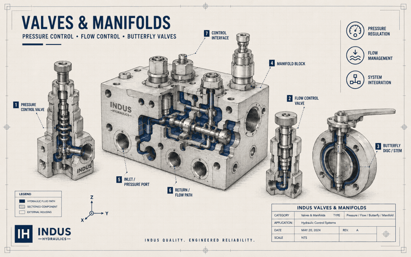 Valves & manifolds — pressure control, flow control and butterfly valve cutaway diagram