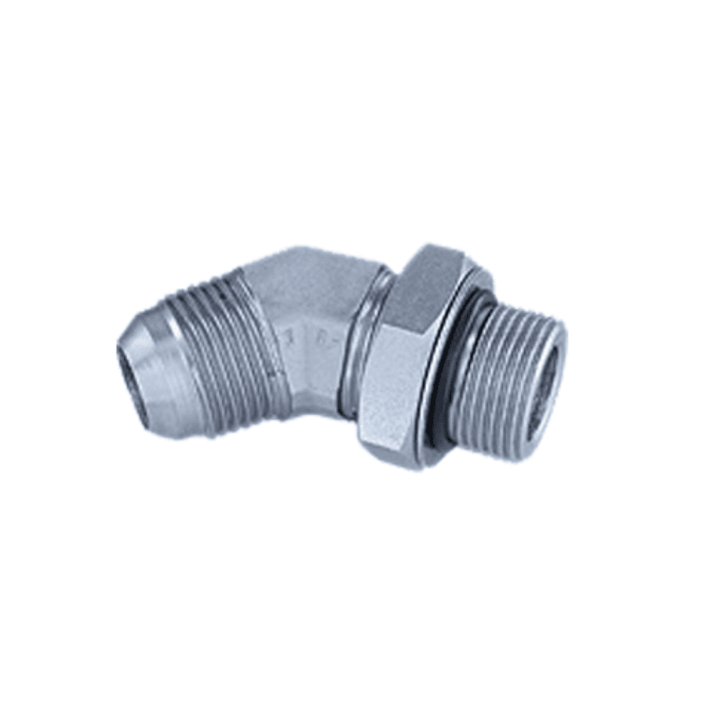 Adjustable 45° Elbow m JIC X m Metric Flat