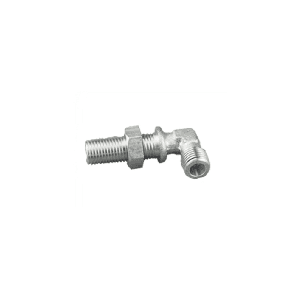 90° Bulkhead Metric Flat