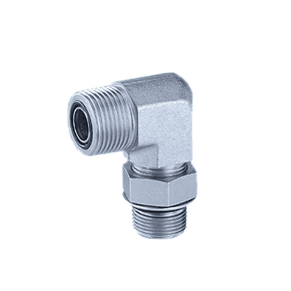 Adjustable 90° Elbow m ORFS X m SAE