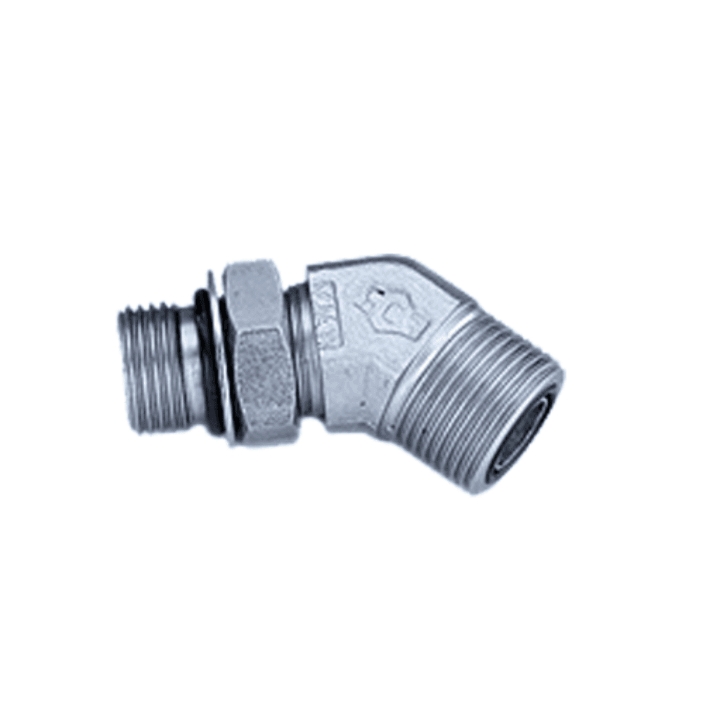 Adjustable 45° Elbow m ORFS X m BSP