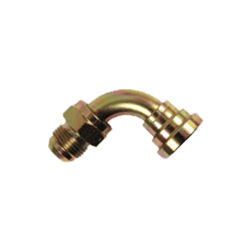 90° Elbow Flange Connector m JIC X L-series flange