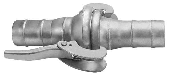 Zinc Plated Steel Hose Shank Bauer Type Coupling Complete Set