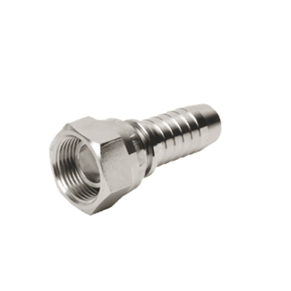 BSP Female 60° Cone Compact Double Hex Hose Fitting