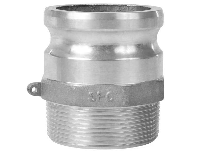 Standard Type F: Male Adapter × Male NPT Cam and Groove Coupling