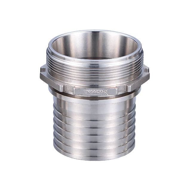 EN 14420-5 GA Fitting — Stainless Steel, Serrated Tail