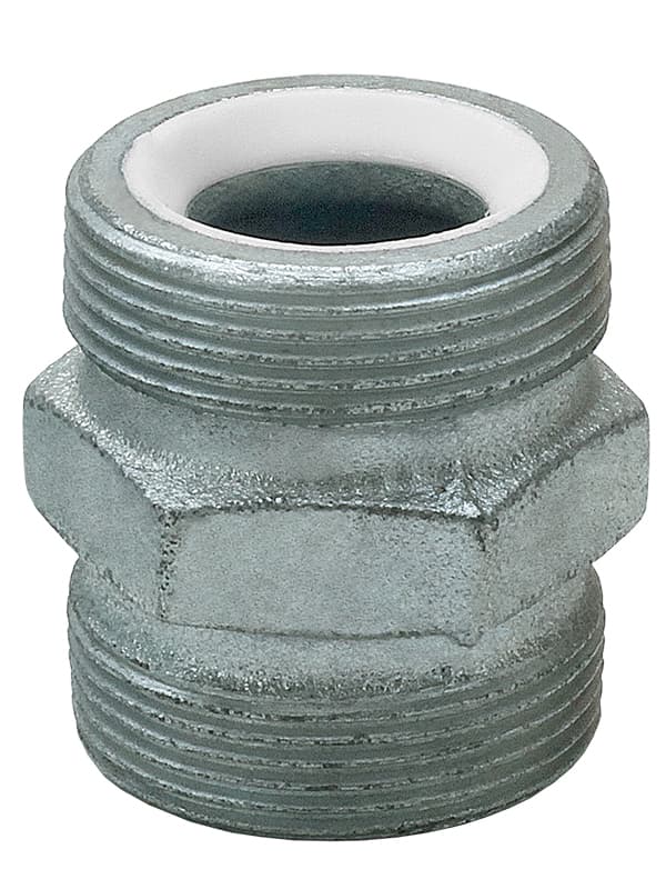 Plated Iron Ground Joint Double Spud