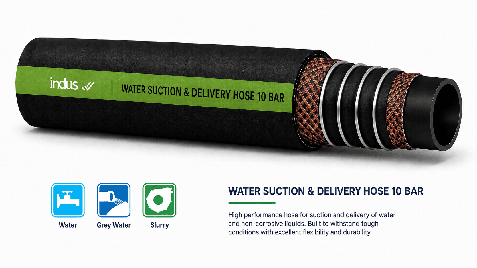 Water Suction & Delivery Hose 10 Bar