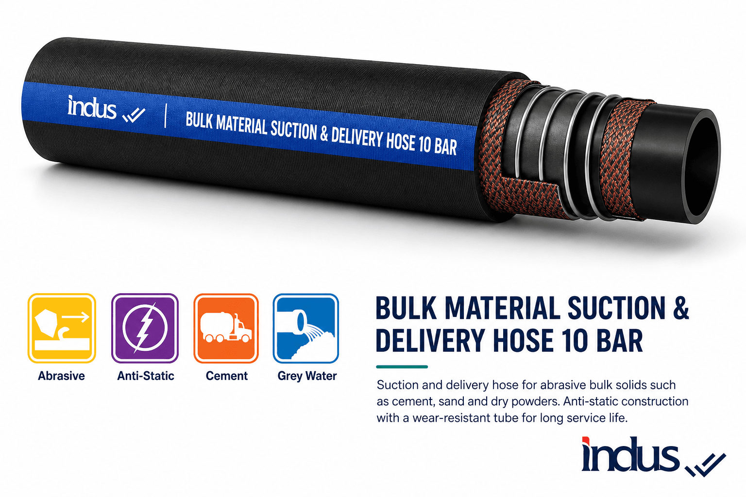 Bulk Material Suction & Delivery Hose 10 bar