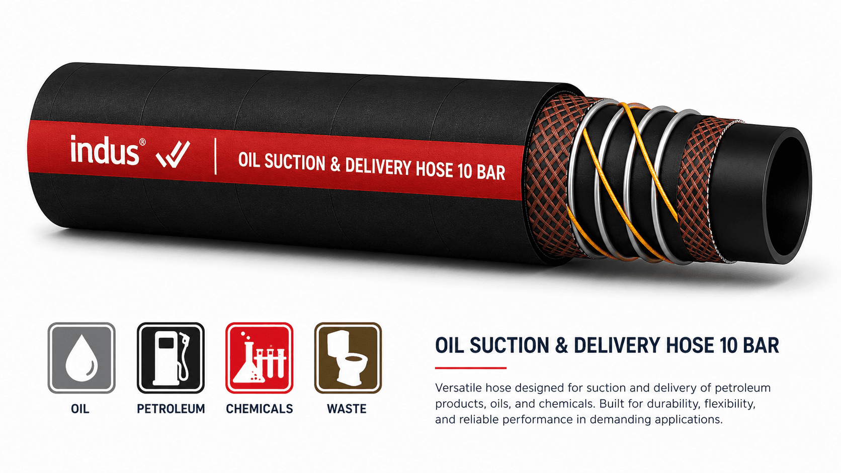 Oil Suction & Delivery Hose 10 Bar