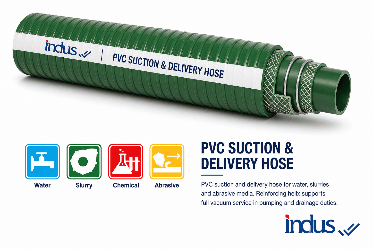Medium-Duty PVC Suction & Delivery Hose