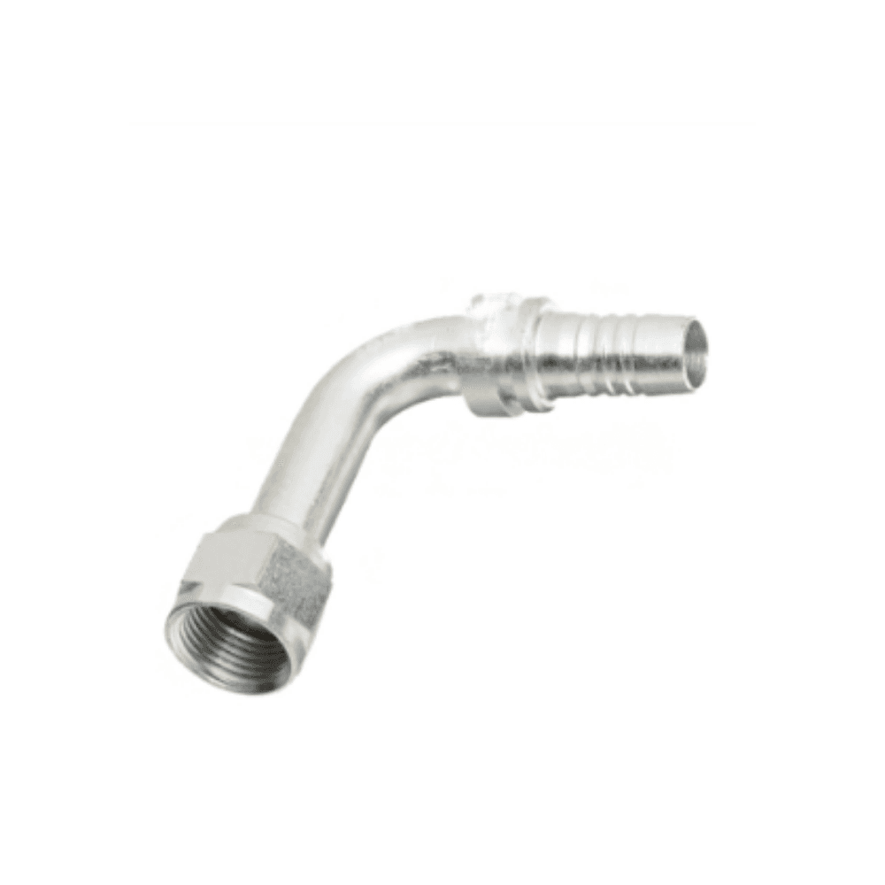 JIC 37° Female Swivel 90° Long Drop Crimp Fitting for Braided Hose