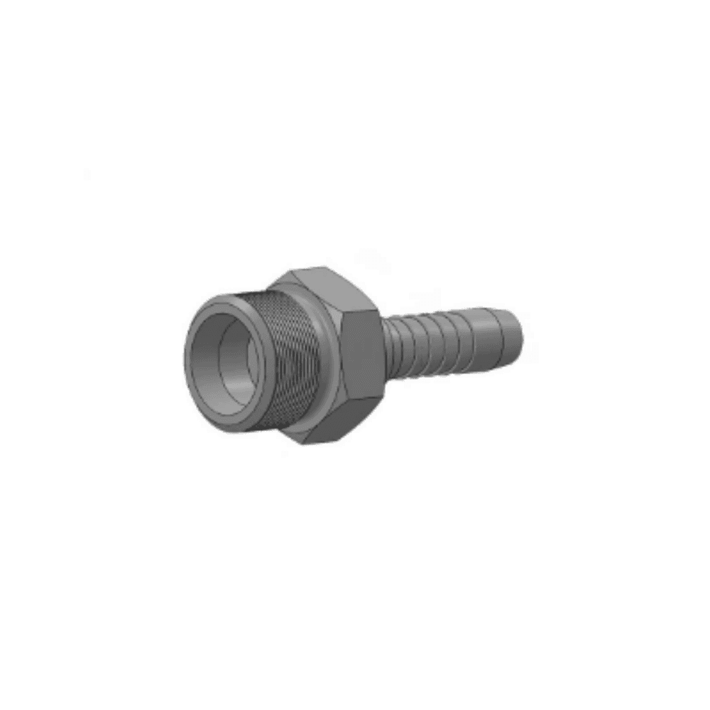 Metric male stud 24° cone