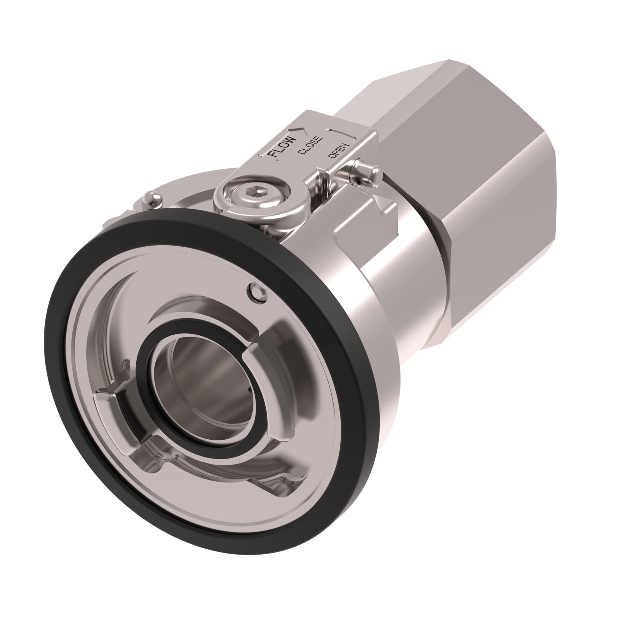 Eaton FD83 — Full-Flow Dual-Interlock Stainless Coupler (Electronics Cooling)