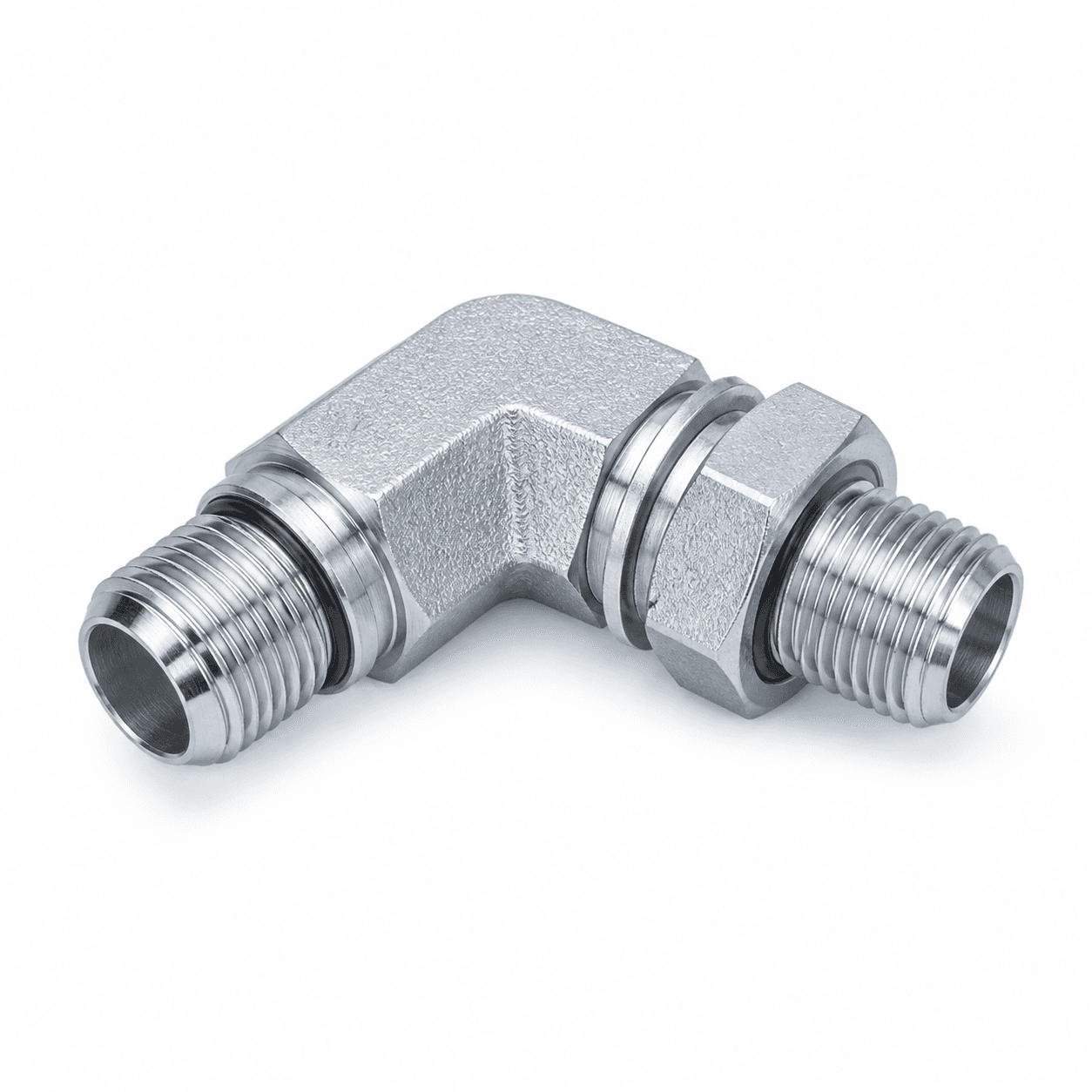 45° Metric Male O-Ring × Metric Male Adjustable Stud End