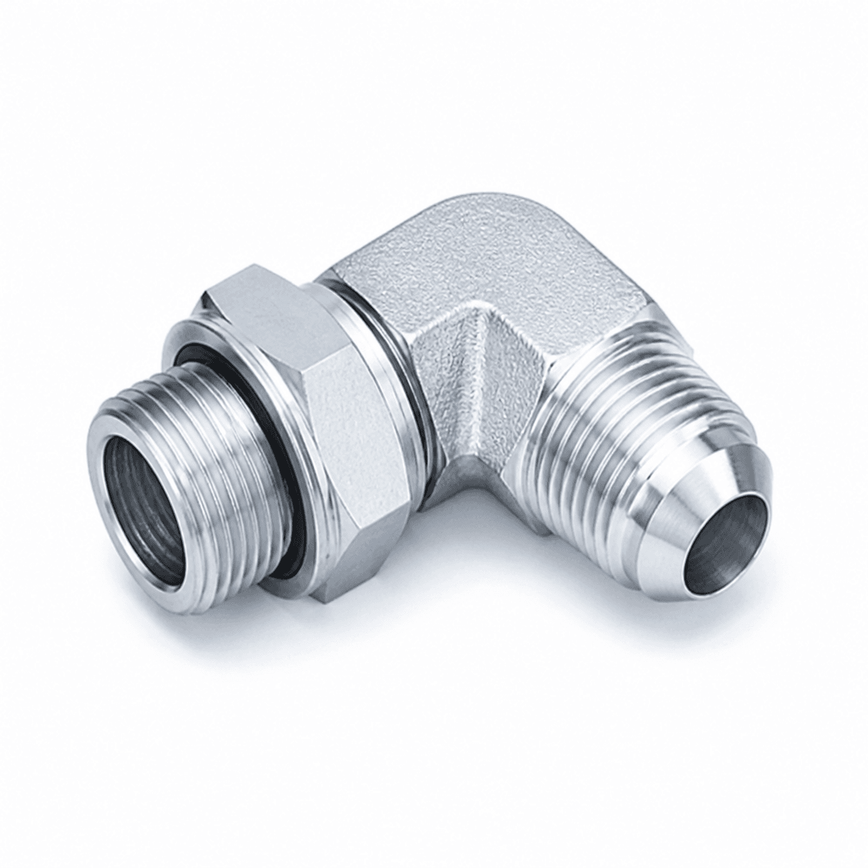 90° Elbow JIS Metric Male 60° Cone × Metric Male Adjustable Stud End