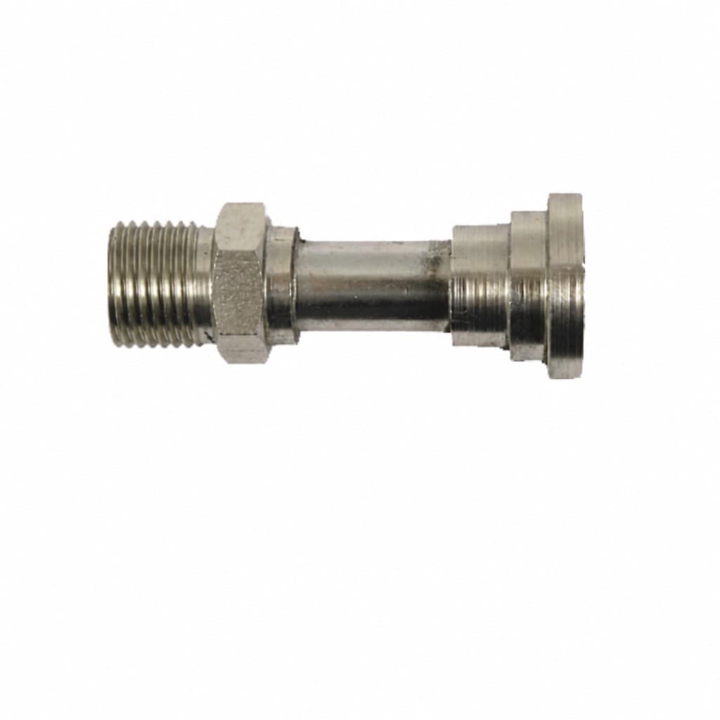 Straight flange adapter, metric bite-type male end × SAE Code 61 (L-series, 3000 psi) flange head