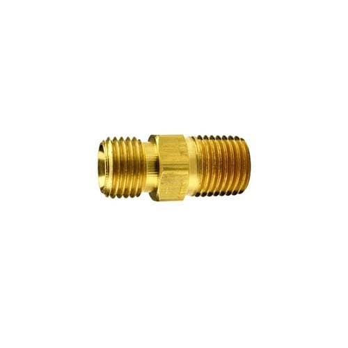 Brass NPSM Male × NPTF Male Ball-Seat Adapter, catalogue photo