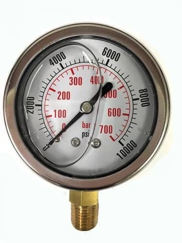 Dynamic Fluid Components CF 2.5" Glycerine-Filled Pressure Gauges, 1/4" NPT, view 1