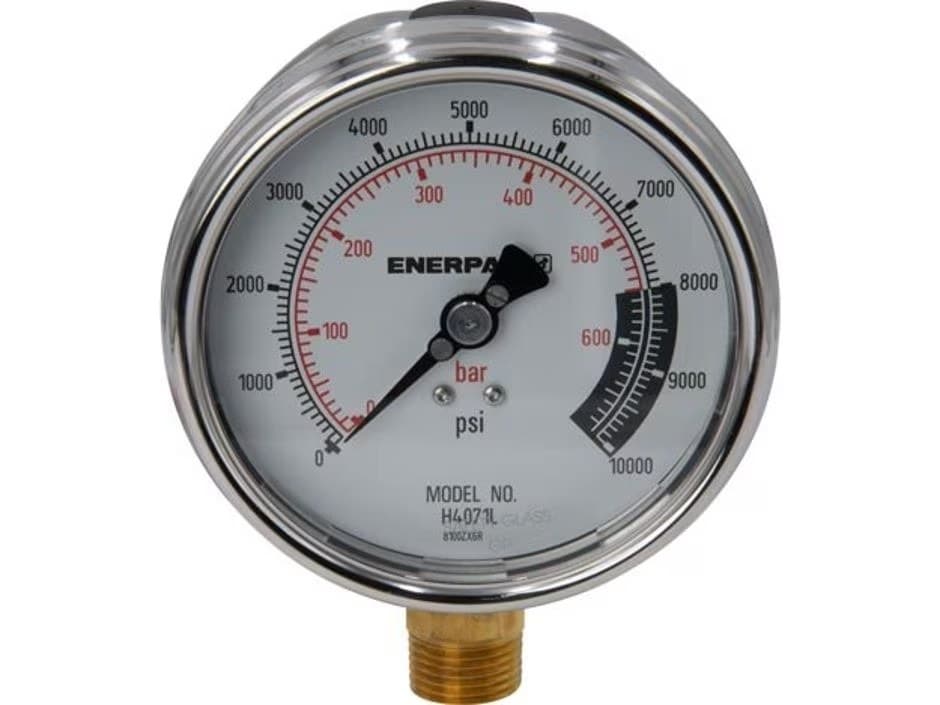 Enerpac 4" Glycerin-Filled Hydraulic Pressure Gauges (G and High-Cycle H), view 1