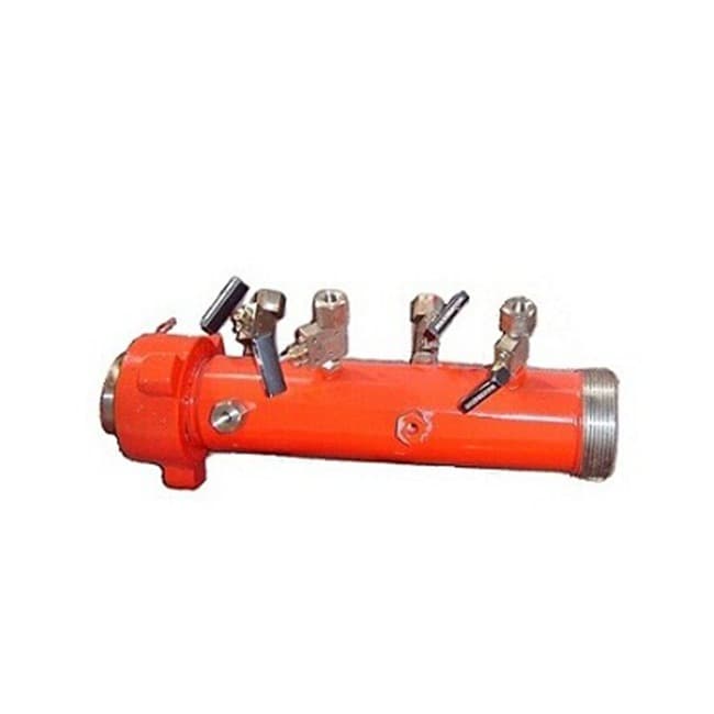 Orange 1502 data header manifold with pressure and temperature ports, 15,000 psi