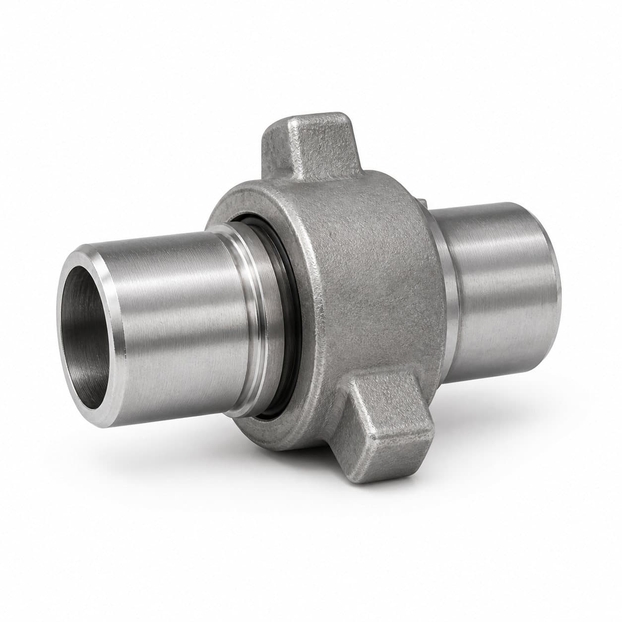 Figure 1004 butt-weld hammer union, 10,000 psi, wing nut and weld ends