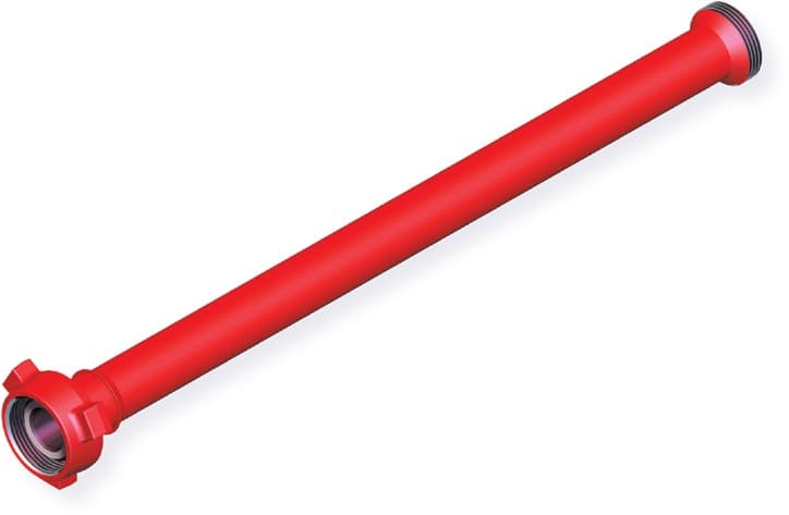 Red 1502 M×F spacer spool, straight pipe with hammer-union ends, 15,000 psi