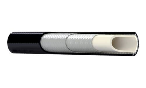 SAE 100R18 Thermoplastic Hydraulic Hose, cutaway showing the layers