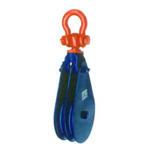 Light Double Snatch Block with Hook — 409 Pattern