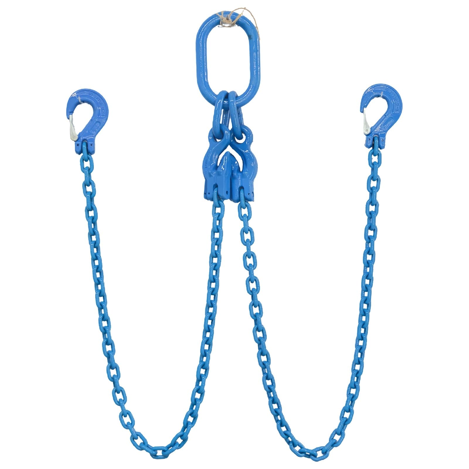 Grade 100 two-leg chain sling with sling hooks, type DOS