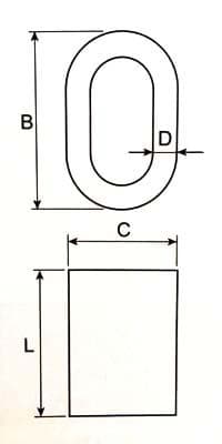 Duplex Swaging Sleeve — S-506 Pattern — dimension drawing