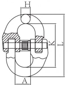 Grade 100 Chain Connector — European Type