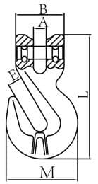 Grade 100 Cradle Clevis Grab Hook