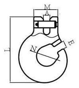 Grade 100 Clevis Forest Hook