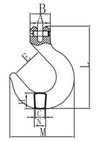 Grade 80 Clevis Foundry Hook