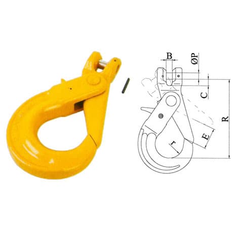 Grade 80 Clevis Hook with Positive Locking Latch