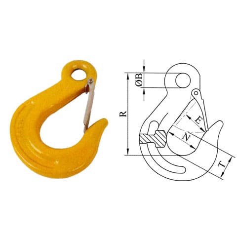 Grade 80 Eye Sling Hook with Latch