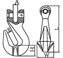 Grade 80 Shortening Grab Hook Clevis