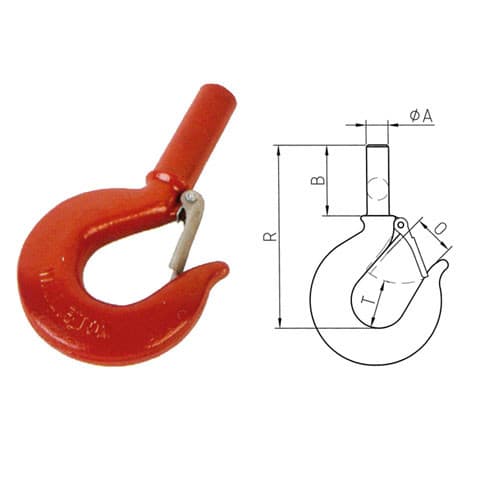 Shank Hoist Hook with Latch — 319 Pattern