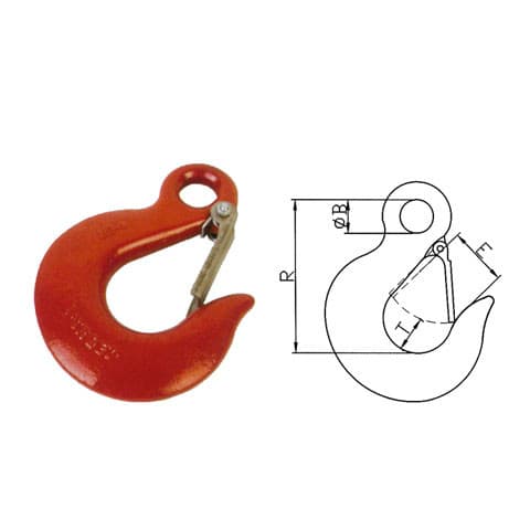 Eye Slip Hook with Latch — H-324 / A-324 Pattern