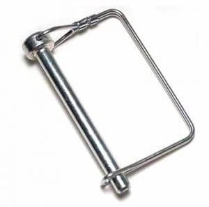 Wire Lock Pin — Galvanized — dimension drawing, round wire