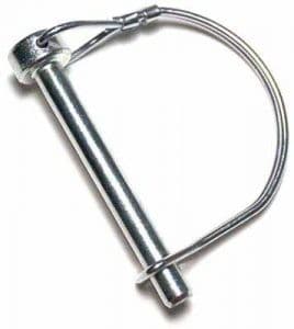 Wire Lock Pin — Stainless Steel — dimension drawing, round wire