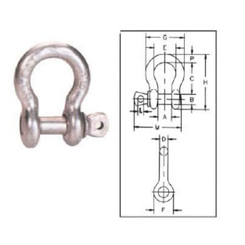 Screw Pin Anchor Shackle — G-209 Pattern