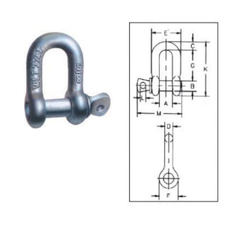 Screw Pin Chain Shackle — G-210 Pattern