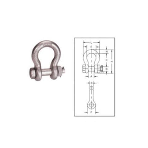 Bolt-Type Anchor Shackle — G-2130 Pattern