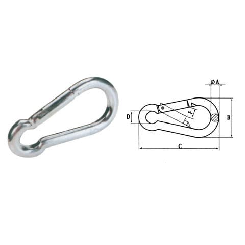 Snap Hook — Zinc Plated