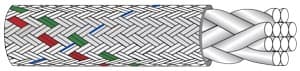 Braided Rope Heavy-Lift Sling with Jacket — dimension drawing