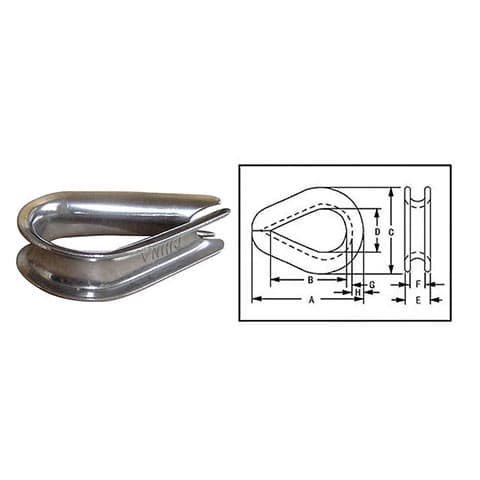 Standard Wire Rope Thimble — G-411 Pattern