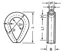Wire Rope Thimble — JIS