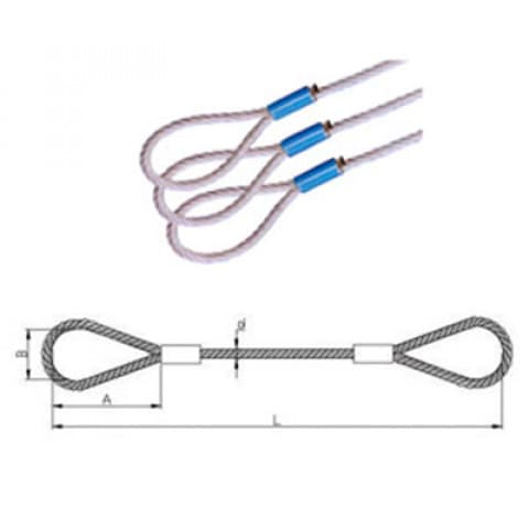 Swaged Soft Eye Wire Rope Sling (Ferrule Secured)